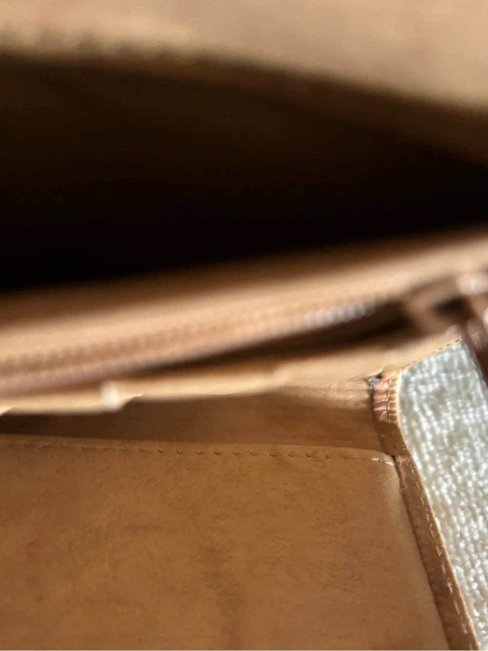 Buxton Brown Leather Clutch  wallet with Floral Medallion